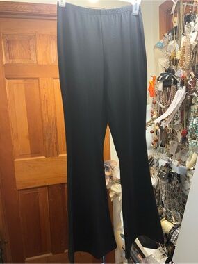 YOGA Pants Women's Black Wide-FLAIR Leg Pull-On YOGA,ATHLETIC  DRESSED Pants NEW